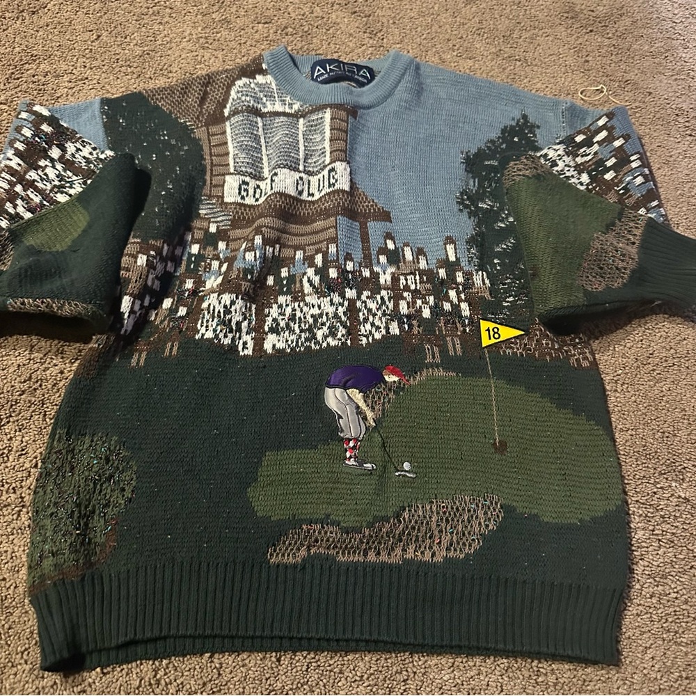 Vtg | Coogi Style Golf Sweater